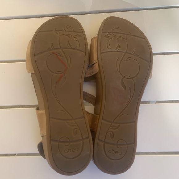 Abeo Biosystem tan leather sandals size 9N - Picture 11 of 15